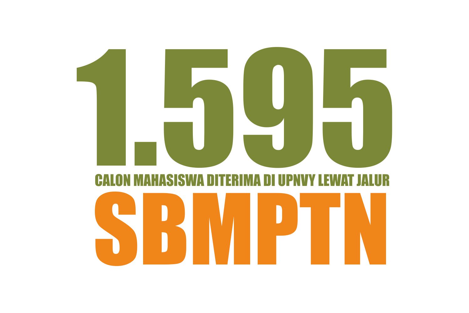 1.595 CALON MAHASISWA DITERIMA DI UPNVY LEWAT JALUR SBMPTN