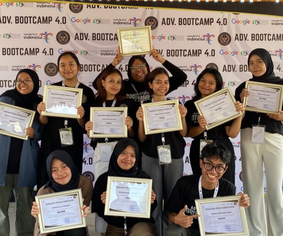 Tim Mahasiswa Ilmu Komunikasi UPNYK Raih Juara Pertama dan Kedua di Advertising Bootcamp 4.0 Kemenparekraf