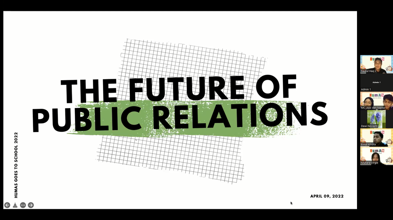 MENGENAL PUBLIC RELATIONS SEBAGAI PROFESI CERAH DI MASA DEPAN