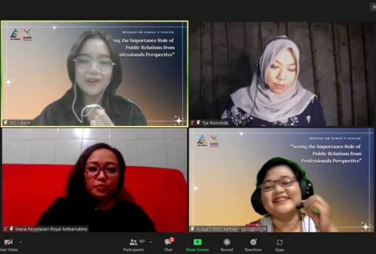 UPN “VETERAN” YOGYAKARTA GELAR WEBINAR  PUBLIK RELATION